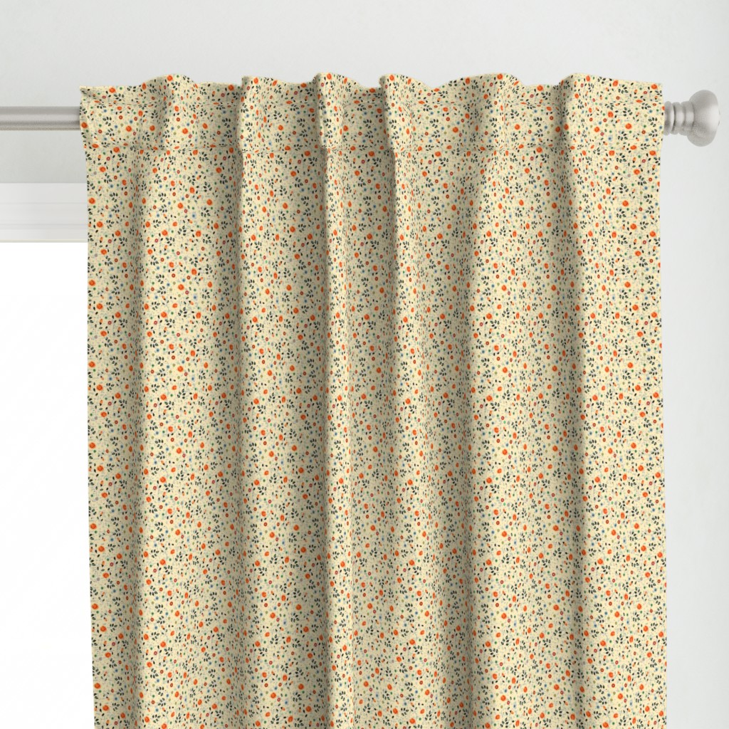 ditsy modern vintage floral dots