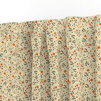 ditsy modern vintage floral dots