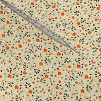 ditsy modern vintage floral dots