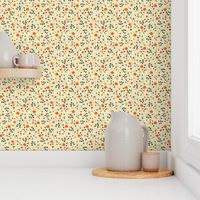 ditsy modern vintage floral dots