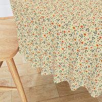 ditsy modern vintage floral dots