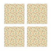 ditsy modern vintage floral dots