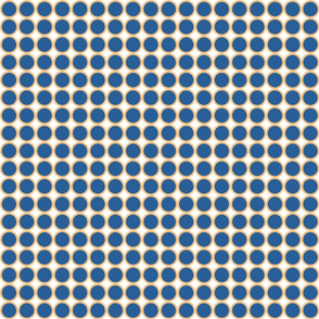 Half Inch Blue Dots