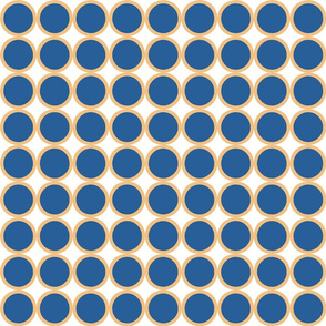 One Inch Blue Dots