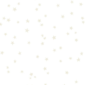 whimsical stars | beige stars on white