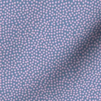 Dots in blue and pink / Little Daisy / Polka dots / blue