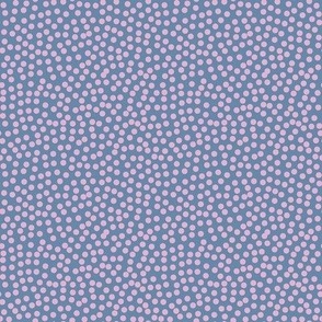 Dots in blue and pink / Little Daisy / Polka dots / blue