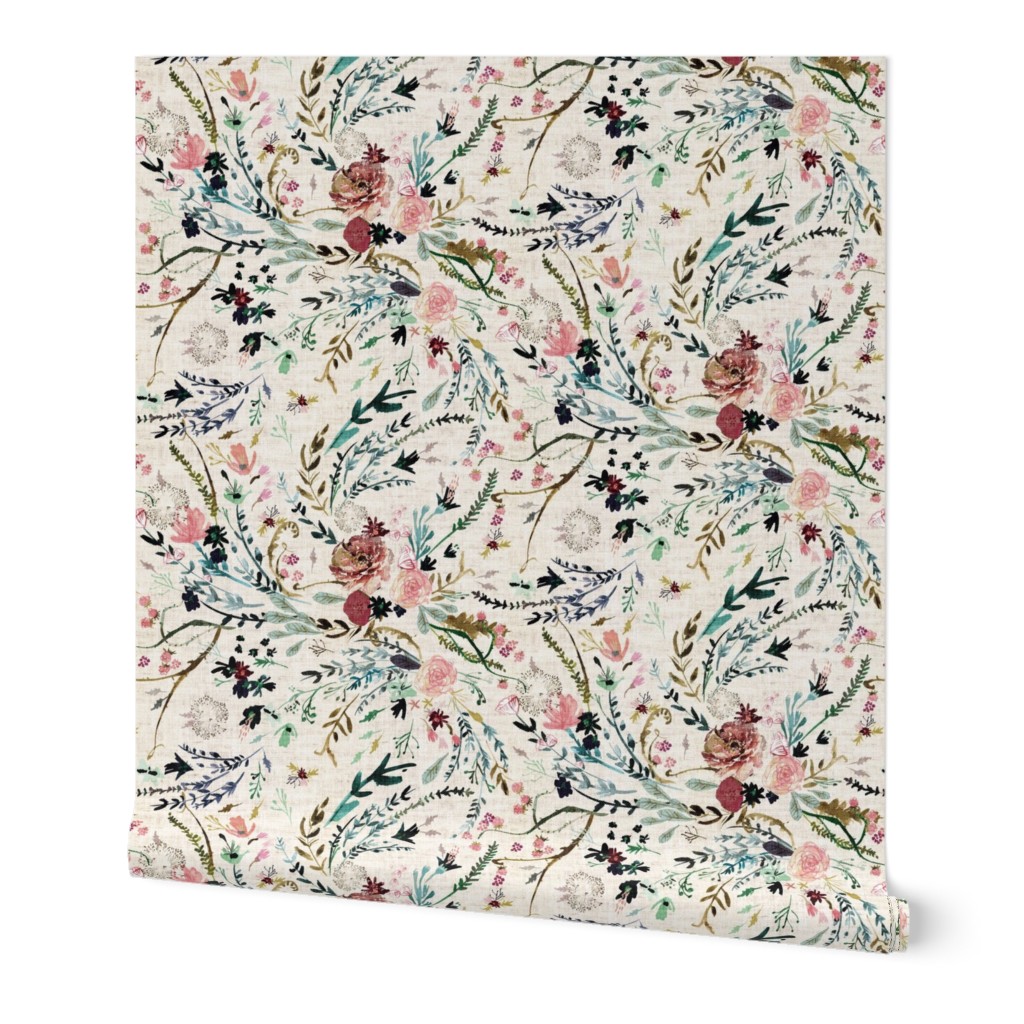 Fable Floral (vintage cream) MED 