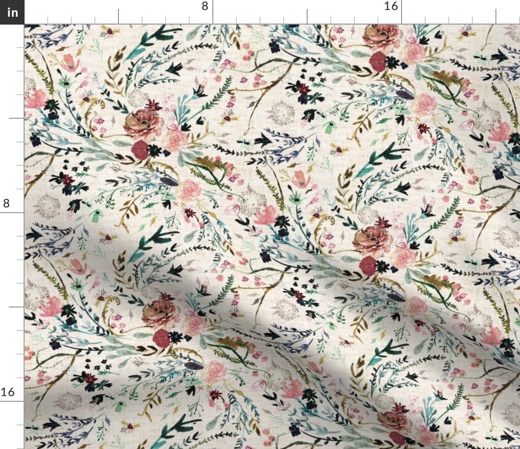 Fable Floral (vintage cream) MED 