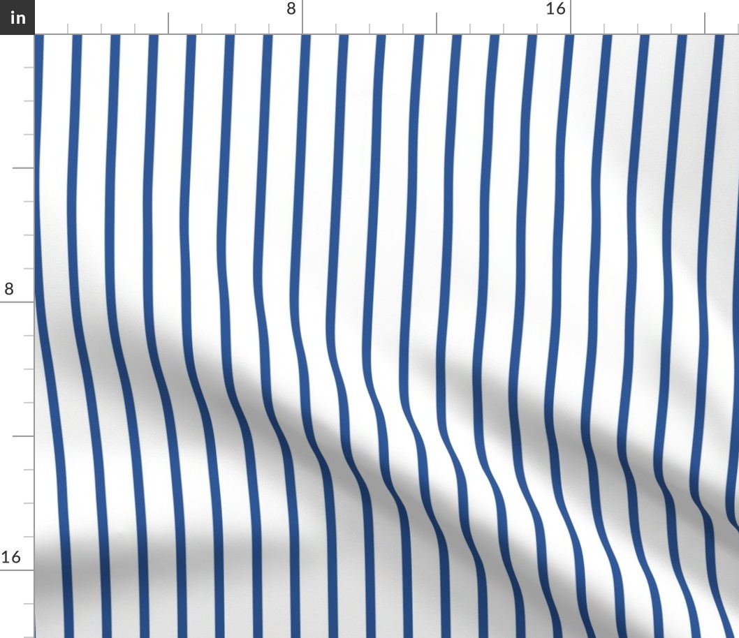 Pinstripes - Dark Blue