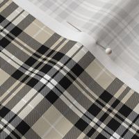 (micro scale) fall plaid || tan, black, white C20BS