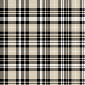 (micro scale) fall plaid || tan, black, white C20BS