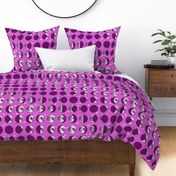 moon phases - large scale - purple