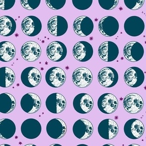 moon phases - lavender