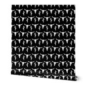 longhhorn bw longhorn skull // black and white southwest cactus kids nursery trendy skulls