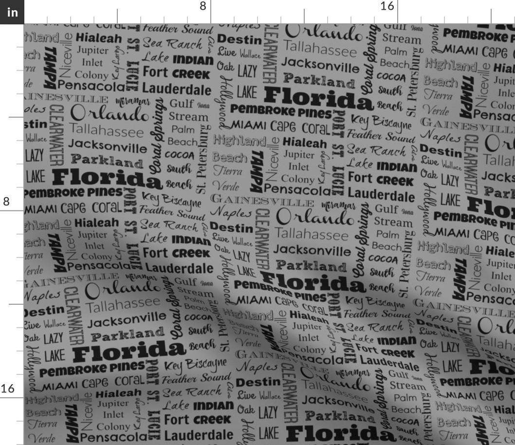 Cities of Florida, std gray