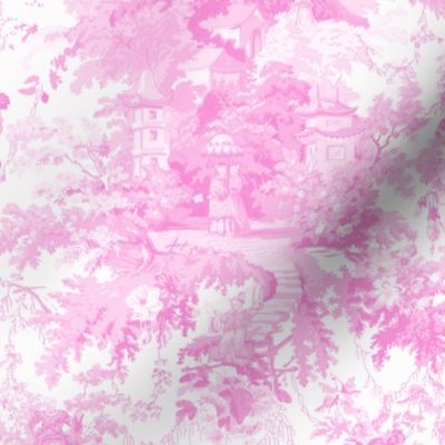 Chinoiserie Palace  ~ Pink and White ~ Small