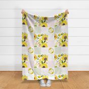 sunflower fields you are my sunshine cheater quilt 