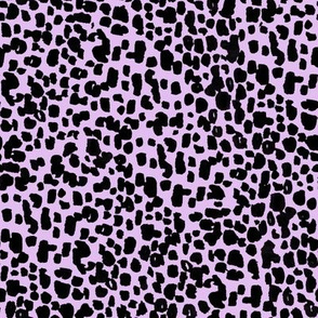 animal print - lavender + black