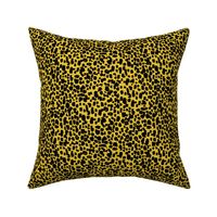 animal print - mustard + black