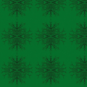 Emerald Green Twig Snowflake