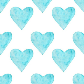 Turquoise hearts