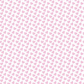 Pink watercolor hearts