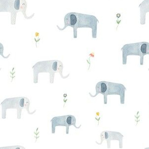 cute elephants pattern