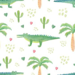 cute crocodile pattern