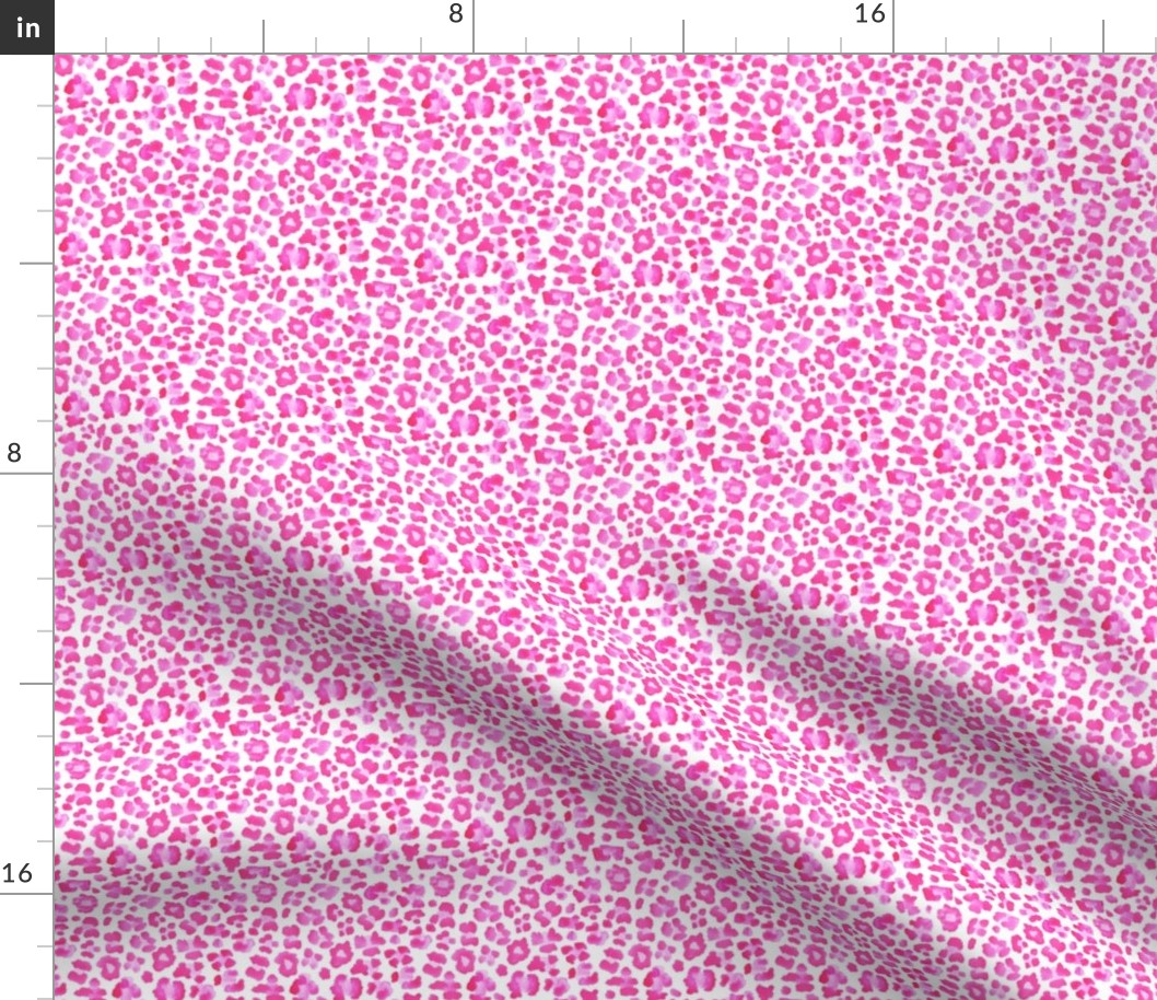 3 inch leopard print Hot Pink