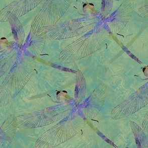 Romantic Batik - The Crystal Dragonfly - Meadow