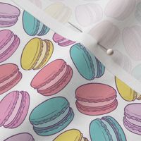 French Macarons on White - Small
