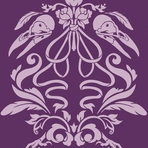Raven Damask -- Plum/Lilac