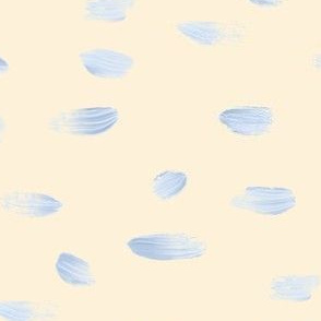 brushstrokes(coconut white&french country blue)