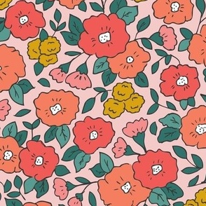 Pink Vintage Floral - L