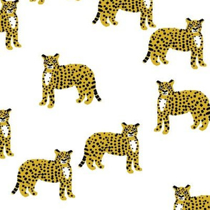 cheetah fabric - cheetah wallpaper, andrea lauren fabric, animals fabric, andrea lauren design - yellow