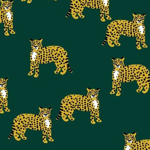 cheetah fabric - cheetah wallpaper, andrea lauren fabric, animals fabric, andrea lauren design - green