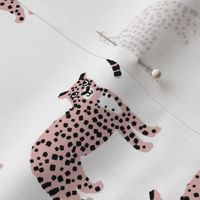 cheetah fabric - cheetah wallpaper, andrea lauren fabric, animals fabric, andrea lauren design - pink