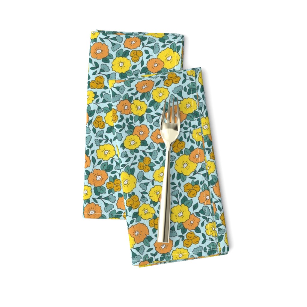 Yellow-green Vintage Floral