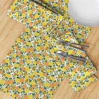Yellow Vintage Floral - M