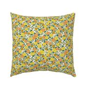 Yellow Vintage Floral - M