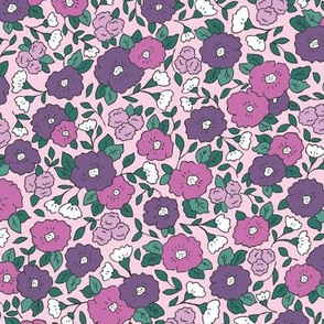 Purple Vintage Floral