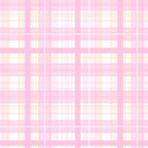 Pink and Yellow Plaid by Angel Gerardo