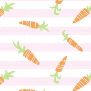 Carrots on Pink Stripe by Angel Gerardo