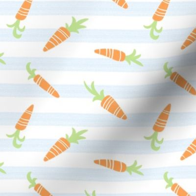 Carrots on Blue Stripe by Angel Gerardo