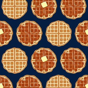 waffles - navy - C20BS