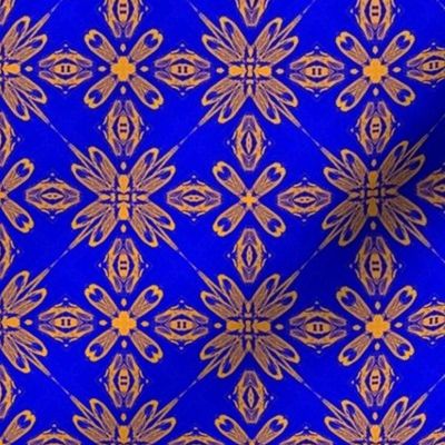 Faux-Textured Wallpapers, Bossa Nova Blue