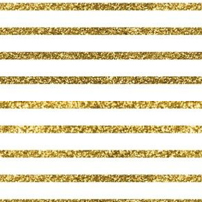 Breton Stripe Gold Glitter