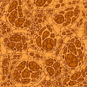 Microscopic cells - shade of yellow