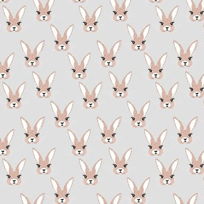 Baby rabbit illustration spring and easter animals hare  bunny design pastel beige neutral nursery SMALL